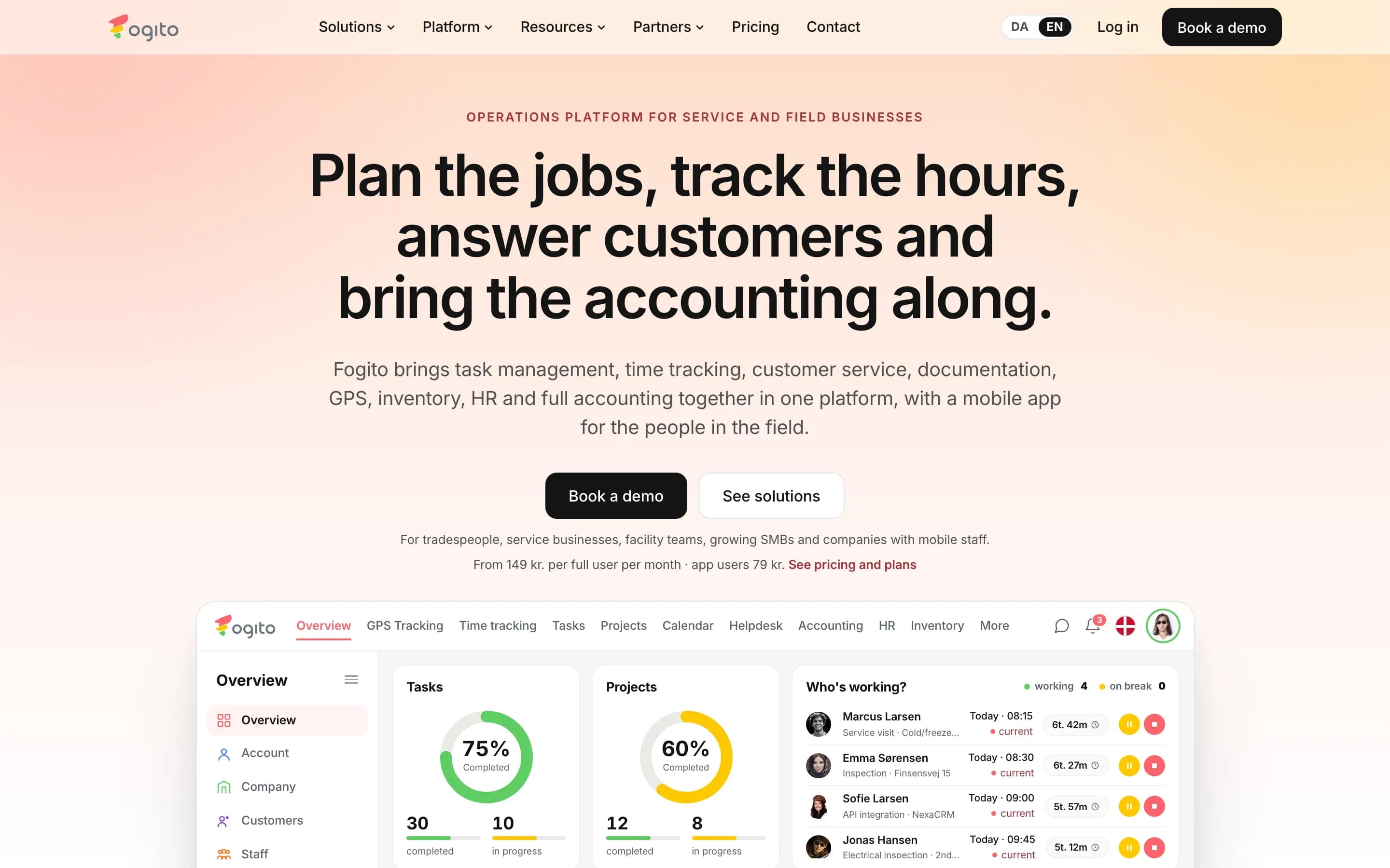 Fogito homepage