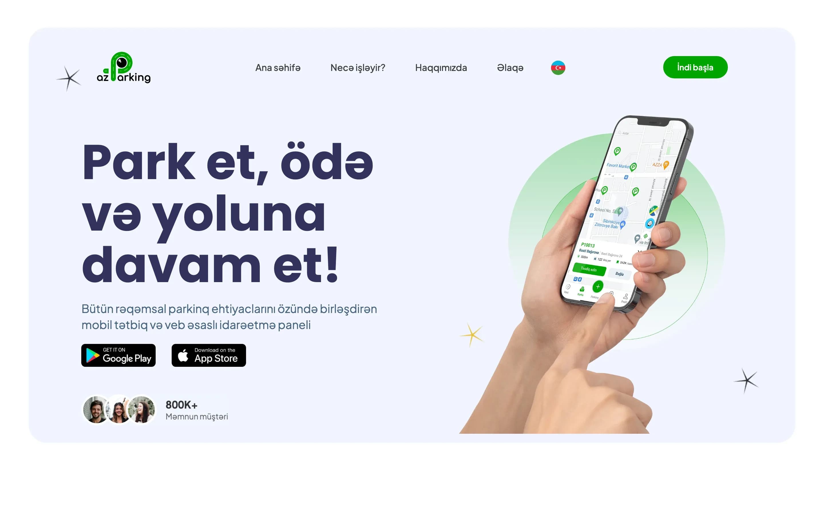 AzParking homepage