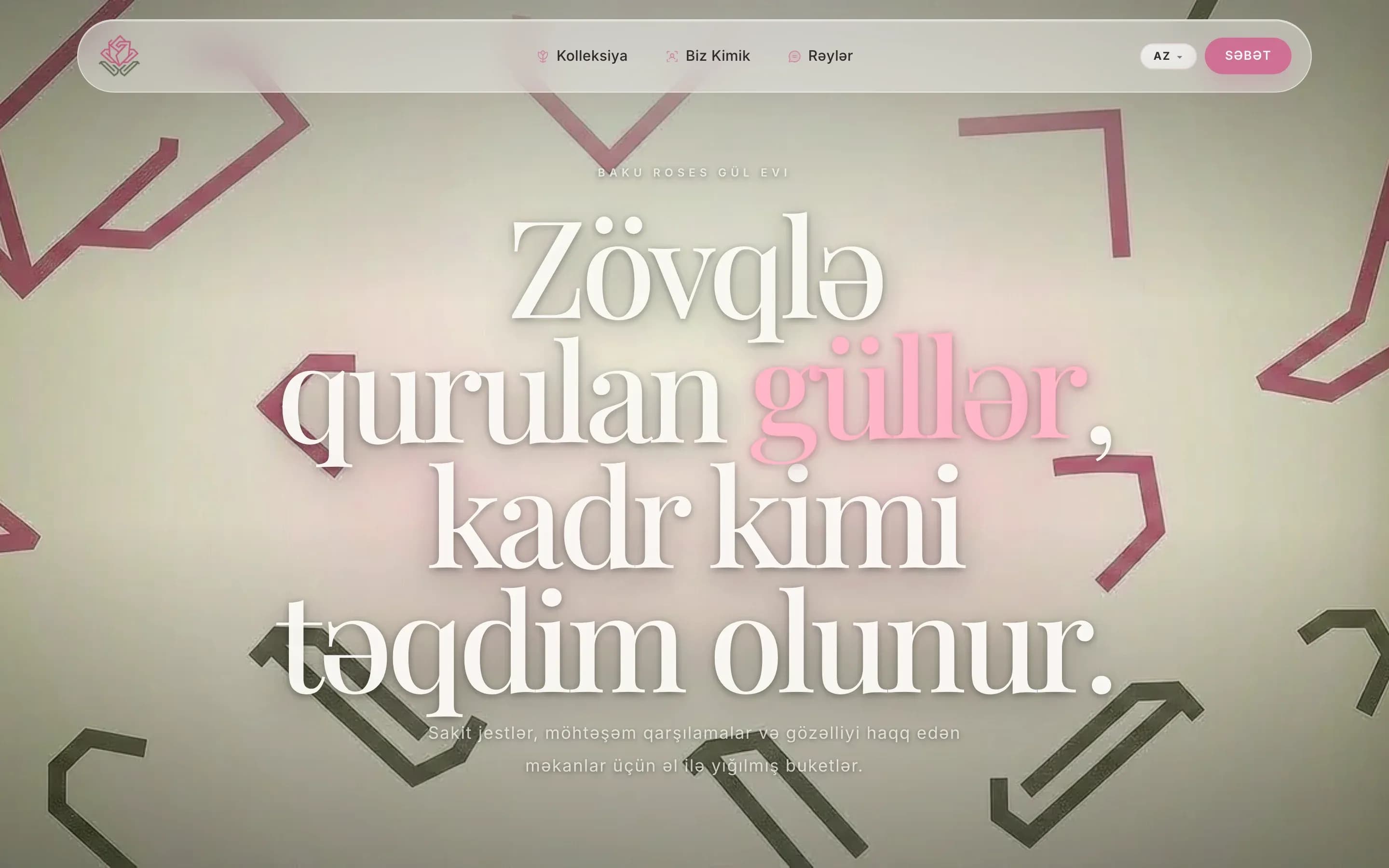 Baku Roses homepage